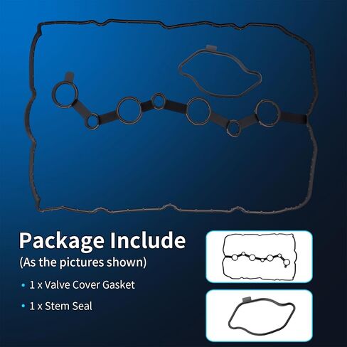 Engine Valve Cover Gasket Set Fits for 2015 2016 2017 2018 2019 2020 Hyundai Sonata Santa Fe, 2016-2020 Kia Optima Sorento Turbo, 2.0L 2.4L, Valve Cover Gasket Kit Replace 224412B0 VS50892 in Kuwait