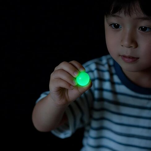 16 PCS Glow in The Dark Bouncy Balls - 1 Inch Super High Bounce Balls Bulk Pack for Kids Party Favors, Goodie Bag Stuffers & Vending Machines for Boys and Girls in Saudi Arabia