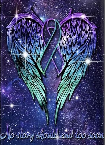 CXYQLC DIY 5D Dream Angel Diamond Painting Kits for Adults, Blue Angel Wings Diamond Painting Full Drill Crystal Rhinestone Embroidery Craft Kits for Home Wall Decor Gifts 11.8x15.7inch in Kuwait