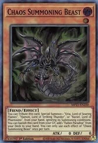Chaos Summoning Beast - MP21-EN250 - Super Rare - 1st Edition in Kuwait