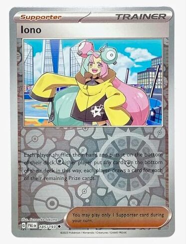 Pokemon - Iono 185/193 - Paldea Evolved - Reverse Holo Pokemon Card - Foil in Kuwait