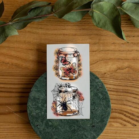 4Pcs Mini Bottle Insects Clear Stamps for DIY Scrapbooking Mini Butterfly Bee Spider Beetle Silicone Stamp Seals Transparent Stamps for Cards Making Photo Album Journal Home Decoration in Kuwait