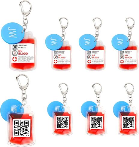 Jehovah's Witness No Blood Transfusion Key Chain,Ministry Supplies for JW Gifts Bulk in Saudi Arabia
