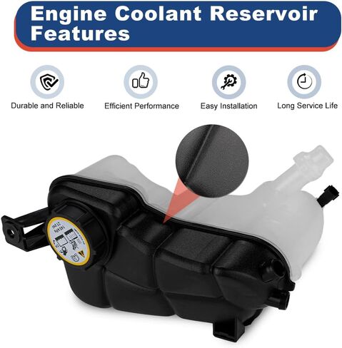 Coolant Radiator Reservoir Tank Compatible with Land Rover LR2 Range Rover Evoque Volvo S60 S80 V60 XC60 XC70 Coolant Overflow Expansion Bottle with Cap and Sensor Replacement for LR024296 in Kuwait