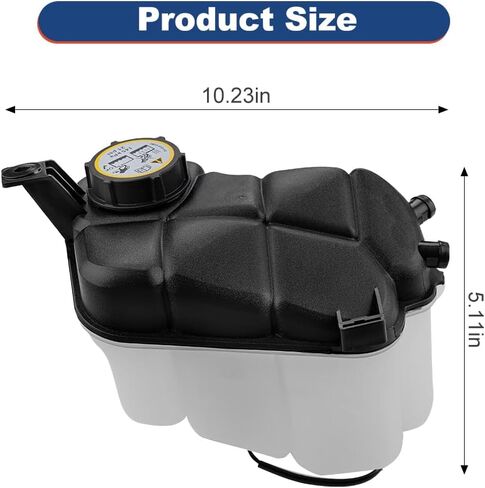 Coolant Radiator Reservoir Tank Compatible with Land Rover LR2 Range Rover Evoque Volvo S60 S80 V60 XC60 XC70 Coolant Overflow Expansion Bottle with Cap and Sensor Replacement for LR024296 in Kuwait