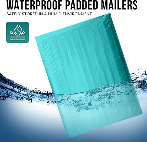 Levex - #0000 4" x 6" [500 Pack] Teal Poly Bubble Mailers, Padded Envelope Mailers, Packing Envelope & Mailing Bags for Shipping in Saudi Arabia