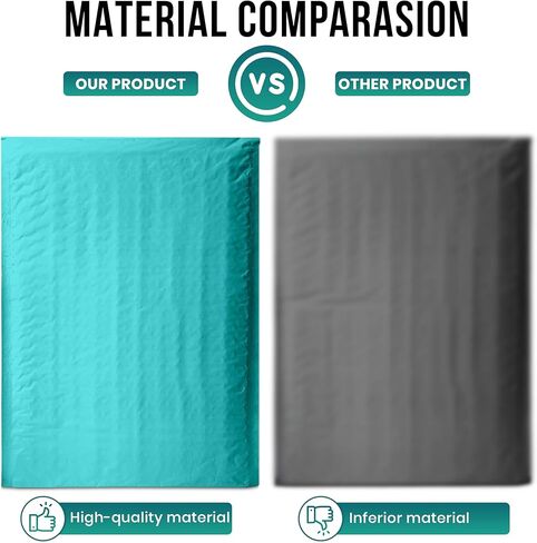 Levex - #0000 4" x 6" [500 Pack] Teal Poly Bubble Mailers, Padded Envelope Mailers, Packing Envelope & Mailing Bags for Shipping in Saudi Arabia