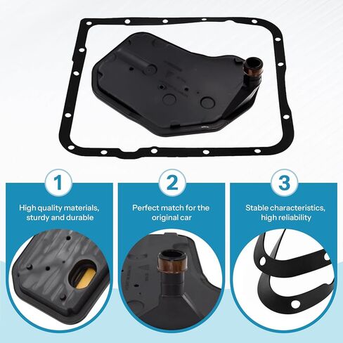 4L60E Automatic Transmission Filter with Gasket Kits for Chevy T-ahoe B-lazer S-ilverado 1500 2500 G-MC S-avana S-ierra Y-ukon C-adillac B-uick, Replaces OE 24208813，24208576 in Kuwait