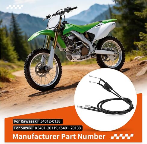 خنق كابل لسوزوكي RM-Z250 2004 2005 2006 K5401-20119 لكاواساكي KX250F 2005 54012-0138 in Kuwait