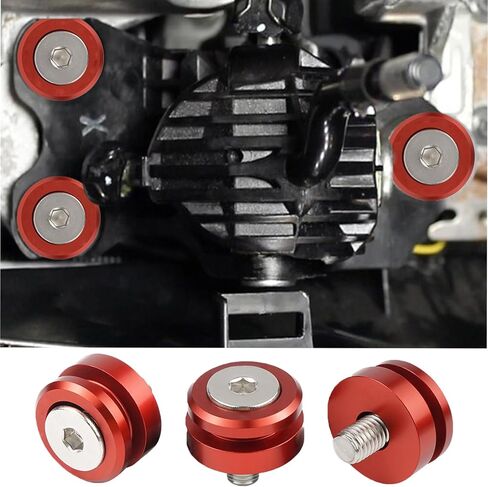 Bevinsee Shifter Base Bushings Compatible with Honda Civic FN2 Type R FD2 Type R 2006-2011 Red in Kuwait