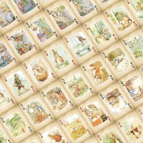 Rural Retro Style Playing Cards, 54 Non Repeating Exquisite Illustrations, Somebunny Stroy Themed Playing Card, Double-Sided Anti Slip Pattern Design. in Saudi Arabia