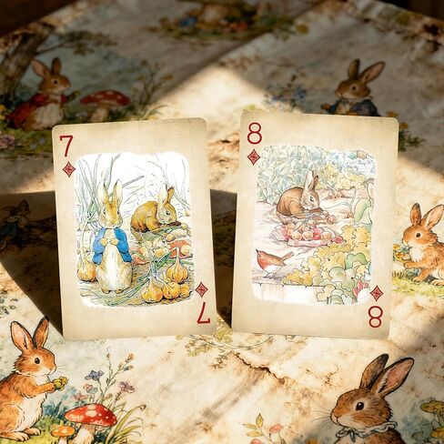 Rural Retro Style Playing Cards, 54 Non Repeating Exquisite Illustrations, Somebunny Stroy Themed Playing Card, Double-Sided Anti Slip Pattern Design. in Saudi Arabia