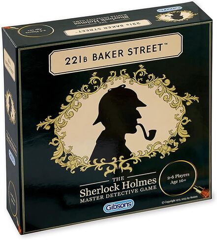Gibsons 221B Baker Street Mystery Board Game – Solve 75 Sherlock Holmes Crimes. Ages 10+, 2–6 Players. Family & Party Strategy Game Night Fun in Saudi Arabia