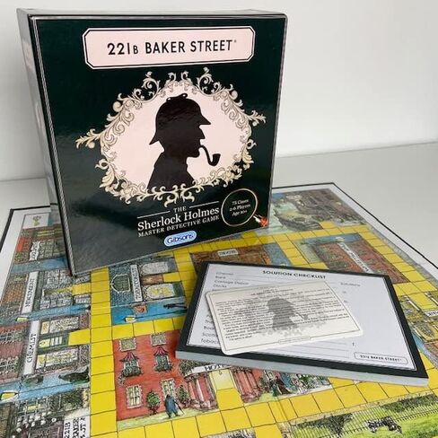 Gibsons 221B Baker Street Mystery Board Game – Solve 75 Sherlock Holmes Crimes. Ages 10+, 2–6 Players. Family & Party Strategy Game Night Fun in Saudi Arabia
