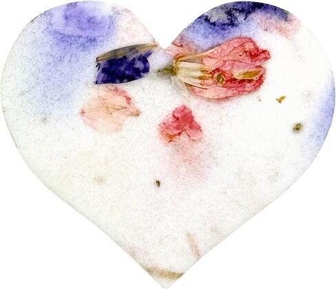 50pcs Large Heart-Shaped Seed Paper – Printed Let Love Grow, Writable & Plantable Wildflower, Mom's Gift for Mother’s Day, Use for Wedding, Heart Party Favors & Easter Decorations in Saudi Arabia