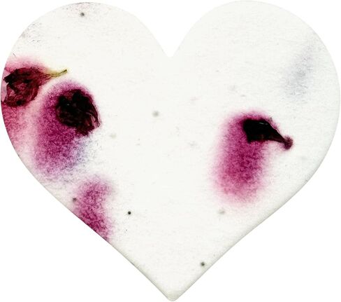 50pcs Large Heart-Shaped Seed Paper – Printed Let Love Grow, Writable & Plantable Wildflower, Mom's Gift for Mother’s Day, Use for Wedding, Heart Party Favors & Easter Decorations in Saudi Arabia