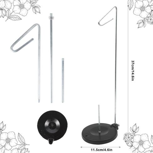 Single Thread Stand Large Spool, Full Metal Stable &Adjustable Thread Stand, Universal Single Cone and Spool for Sewing and Embroidery Machines in Saudi Arabia