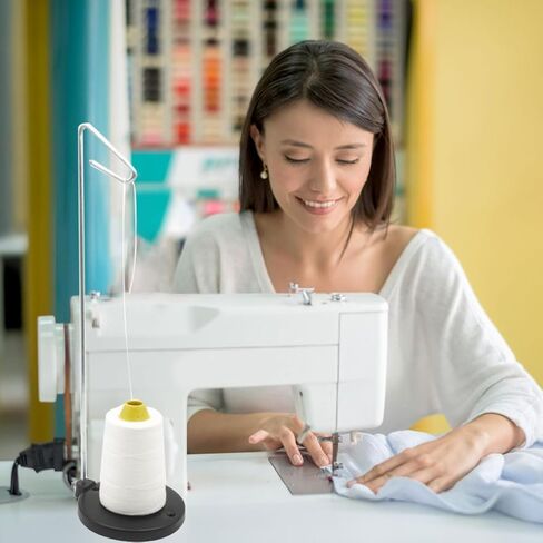 Single Thread Stand Large Spool, Full Metal Stable &Adjustable Thread Stand, Universal Single Cone and Spool for Sewing and Embroidery Machines in Saudi Arabia