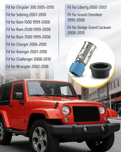 Power Outlet Lighter Socket Fit for Dodge Ram 1500 2500 3500 Caravan Charger Challenger Avenger Chrysler 300 Sebring, Replace 4685590 4685590AB in Saudi Arabia