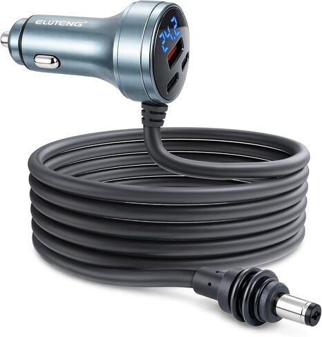 ELUTENG Starlink Mini DC Power Cable 10FT/3M, 12V-24V Car Cigarette Lighter Adapter, 18AWG Waterproof DC Cord, Starlink Mini Replacement Accessories in Kuwait