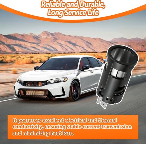 39624-T5A-J01 Car Cigarette Lighter Socket 12V Fit for Honda 2014-2025 Power Outlet Port Replace 39624T5AJ01 in Saudi Arabia