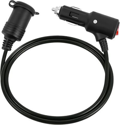 3FT Car Cigarette Lighter Extension Cord,16AWG 12V Extension Cord with ON/Off Switch & LED Indicator,Universal Car Extensions Cords for Tire Inflator/Vacuum Cleaners in Kuwait