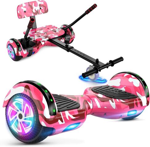 CBD Scooter with Corlorful LED Lights,6.5" Wheels, Dual 300W Motor Scooter for Kids Girls Boys Adults, All Ages in Kuwait