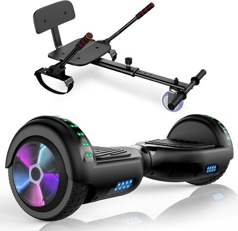 CBD Scooter with Corlorful LED Lights,6.5" Wheels, Dual 300W Motor Scooter for Kids Girls Boys Adults, All Ages in Kuwait