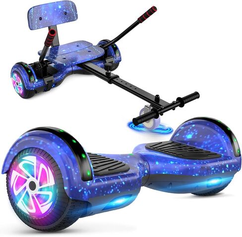 CBD Scooter with Corlorful LED Lights,6.5" Wheels, Dual 300W Motor Scooter for Kids Girls Boys Adults, All Ages in Kuwait