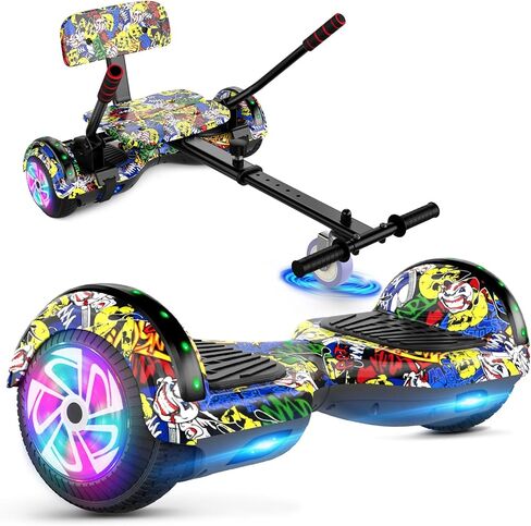CBD Scooter with Corlorful LED Lights,6.5" Wheels, Dual 300W Motor Scooter for Kids Girls Boys Adults, All Ages in Kuwait