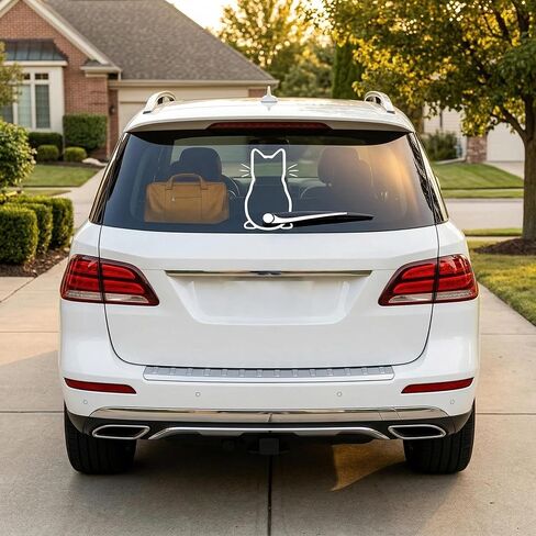 Car Decals Vinyl Art Stickers for Vehicle Exterior Cute Cat Design, Waterproof & Sunscreen, Easy to Apply & Remove, Personalized Decor for Car Window, Bumper, Laptop, Mug in Saudi Arabia