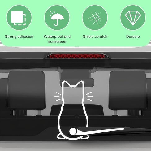 Car Decals Vinyl Art Stickers for Vehicle Exterior Cute Cat Design, Waterproof & Sunscreen, Easy to Apply & Remove, Personalized Decor for Car Window, Bumper, Laptop, Mug in Saudi Arabia