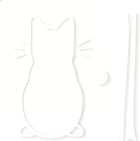 Car Decals Vinyl Art Stickers for Vehicle Exterior Cute Cat Design, Waterproof & Sunscreen, Easy to Apply & Remove, Personalized Decor for Car Window, Bumper, Laptop, Mug in Saudi Arabia
