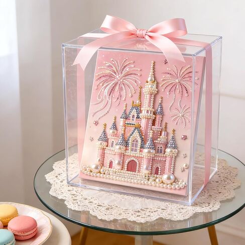 2026 New DIY Castle Beaded Art Kit - Castle Pearl Painting Kit, Plastic Pearl Art Craft for Adults and Beginners, Home Wall Decor, Valentine's Day Gift in Kuwait