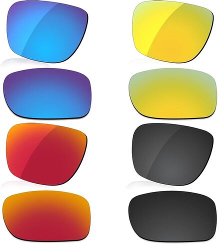 Polarized Lenses Replacement for Oakley Holbrook XL OO9417 Sunglass - Dark Black+Silver Grey+Fire Red+Ice Blue+Lawn Green in Kuwait