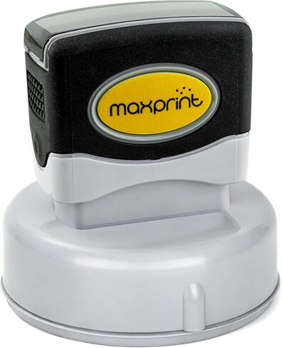 Custom Pre-Inked Logo or Text Round Stamp - Personalized with Your own Image (2-1/16") in Saudi Arabia