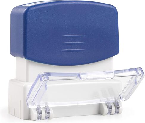Stamp-Ever Pre-Inked Message Stamp – Scanned, Blue Ink – Impression Size: 9/16" x 1-11/16" in Saudi Arabia
