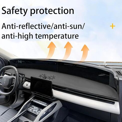 Fit for Lincoln Nautilus 2024,Dashboard Cover Pad Dash Mat Car Accessories Sunshade Protective Carpet LeftRudder in Saudi Arabia