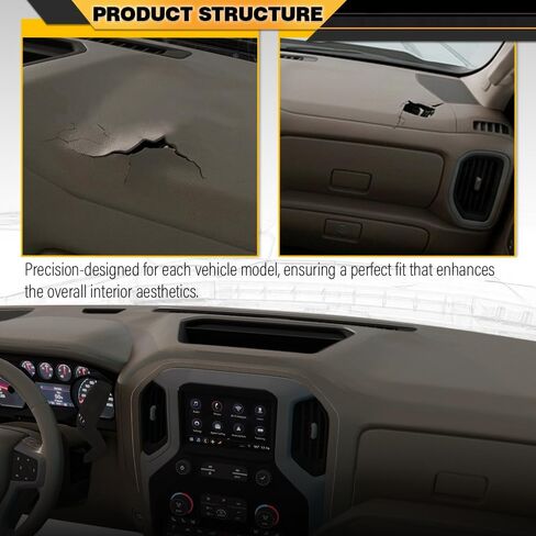 CNNELL Dashboard Dash Cover Compatible with BMW E30 3 Series 318i 325e 325i 325is 1984 1985 1986 1987 1988 1989 1990 Black TPE Material in Saudi Arabia