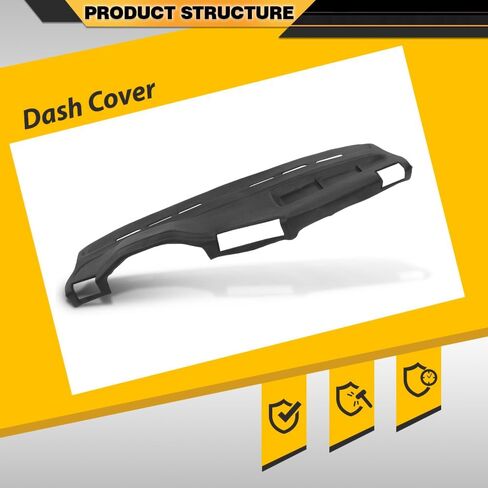 CNNELL Dashboard Dash Cover Compatible with BMW E30 3 Series 318i 325e 325i 325is 1984 1985 1986 1987 1988 1989 1990 Black TPE Material in Saudi Arabia