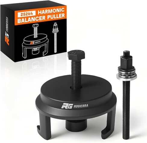 Rogierra 25264 Harmonic Balancer Puller for GM Chrysler Jeep Dodge,Harmonic Damper Puller for Engine Balancer Removal Replacement,LS Crank Pulley Puller in Saudi Arabia