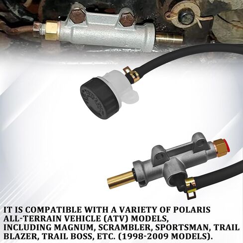 Rear Brake Master Cylinder for Polaris Sportsman Scrambler Magnum 250-800, Master Brake Cylinder Replace OEM 1910301 1910311 1910791 1910790 1911113 in Saudi Arabia