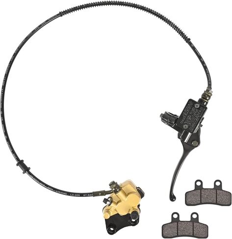 Trkimal Front Disc Brake Master Cylinder Caliper with Brake Pad Assembly Replacement for Chinese Dirt Bike Pit Bike 50cc 70cc 90cc 110cc 125cc (Front Master Cylinder) in Kuwait