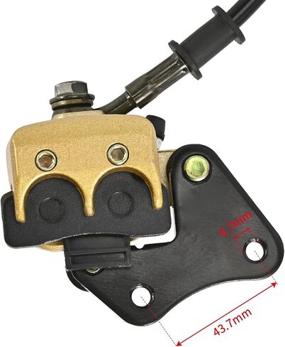 Trkimal Front Disc Brake Master Cylinder Caliper with Brake Pad Assembly Replacement for Chinese Dirt Bike Pit Bike 50cc 70cc 90cc 110cc 125cc (Front Master Cylinder) in Kuwait