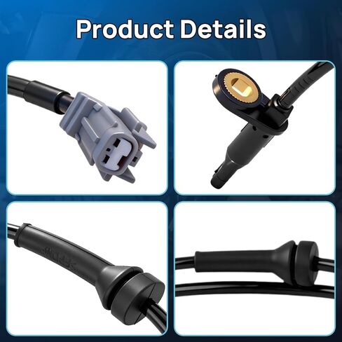 ABS Wheel Speed Sensor Front Left Right Fits for 2008 2009 2010 2011 2012 2013 2014 Nissan Rogue 2.5L, 2007-2013 Nissan X-Trail XTrail, Driver Passenger Side ABS Sensors, 2pcs, ALS1658 47910-1DA1A in Kuwait