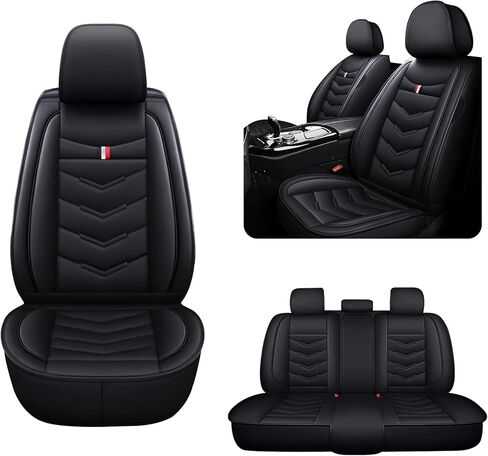 7 Seats Car Seat Covers for Ford Explorer 2000-2026, Premium Nappa Leather, Waterproof Durable Car Seat Cover, Anti-Slip & Wear-Resistant Car Seat Cover Full Set (Standard, Black) in Saudi Arabia
