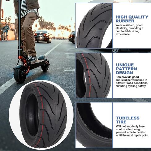 إطار 100/55-6.5 بدون أنبوب للسكوتر الكهربائي Dualtron Ultra 2، بديل للفراغ 11 بوصة، إطار أوسع وأكثر سمكًا مقاوم للانفجار، مقاوم للثقب، مضاد للانزلاق in Saudi Arabia