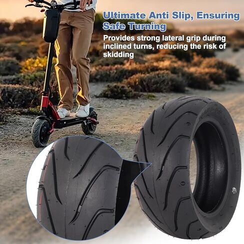 إطار 100/55-6.5 بدون أنبوب للسكوتر الكهربائي Dualtron Ultra 2، بديل للفراغ 11 بوصة، إطار أوسع وأكثر سمكًا مقاوم للانفجار، مقاوم للثقب، مضاد للانزلاق in Saudi Arabia