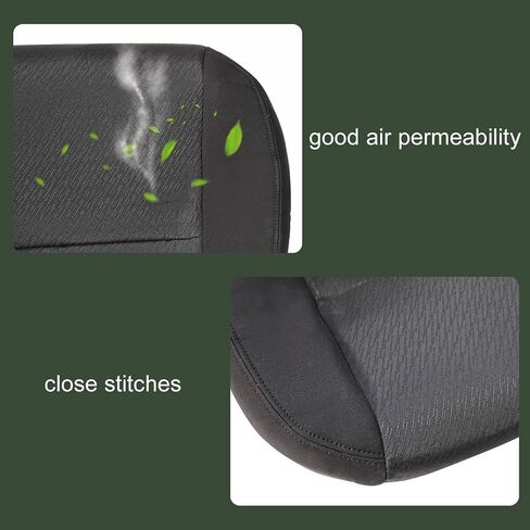 FZJDSD Black Driver & Passenger Side Bottom Replacement Cloth Seat Covers Compatible with Chevy Silverado Tahoe Suburban Avalanche GMC Sierra Yukon 2007 2008 2009 2010 2011 2012 2013 2014 in Kuwait
