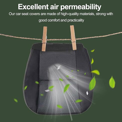 FZJDSD Black Driver & Passenger Side Bottom Replacement Cloth Seat Covers Compatible with Chevy Silverado Tahoe Suburban Avalanche GMC Sierra Yukon 2007 2008 2009 2010 2011 2012 2013 2014 in Kuwait